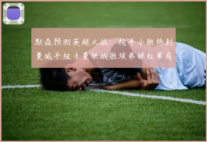 默森预测英超大战：枪手小胜热刺曼城平纽卡曼联战胜埃弗顿红军有望取胜